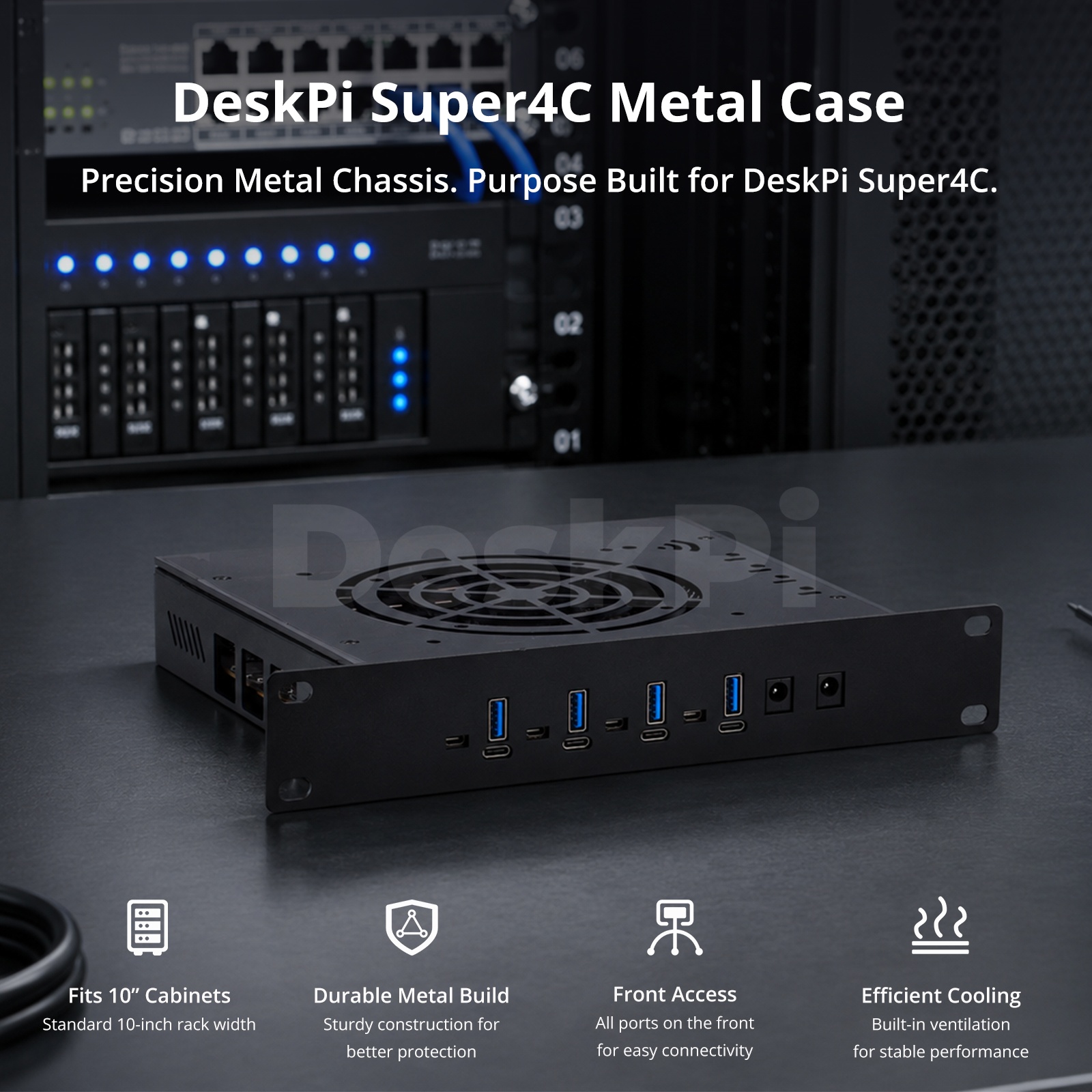 DeskPi Metal Case for Super4C  - Deskpi Super6C review and price
